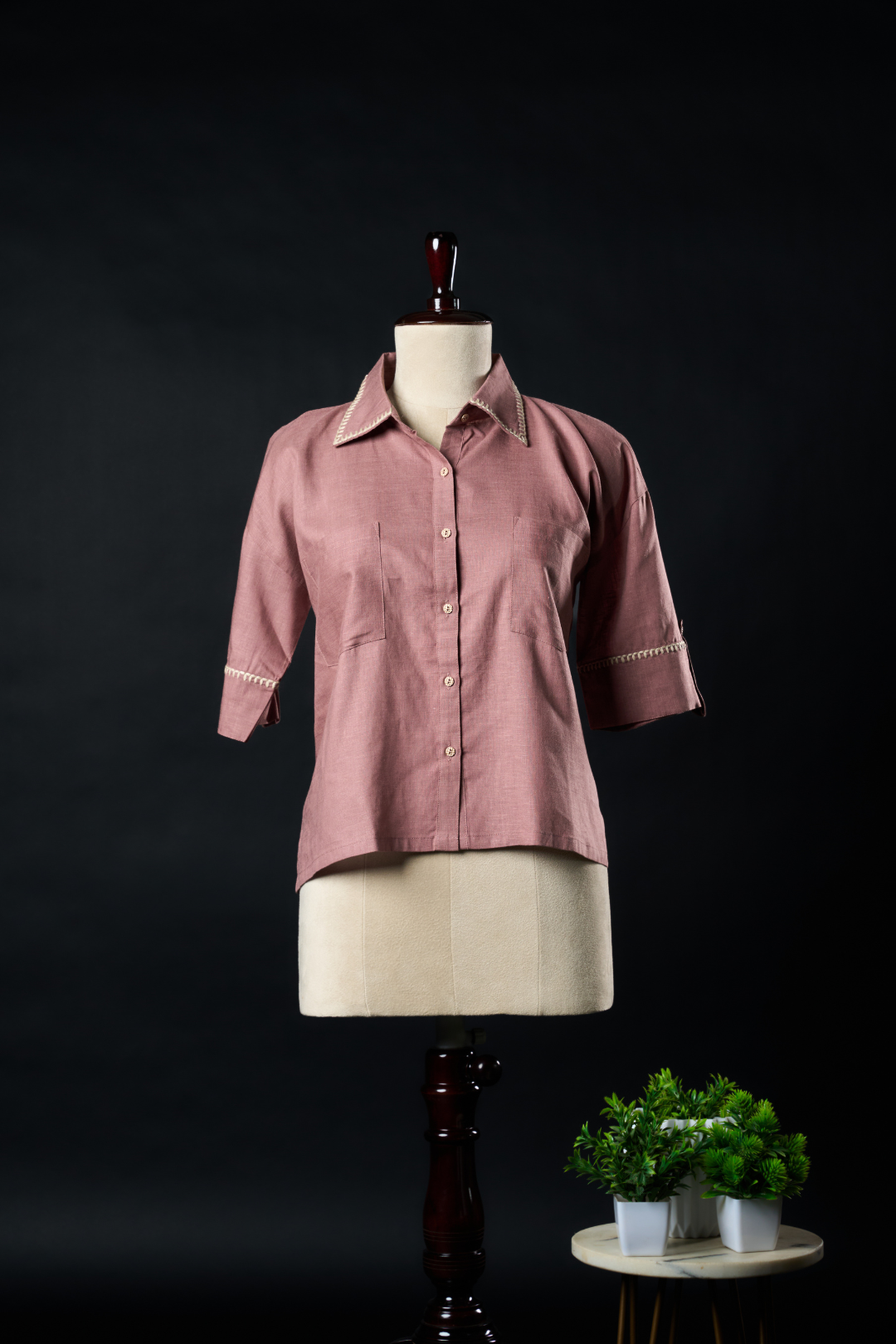 Tensil Linen Dusty Peach Shirt
