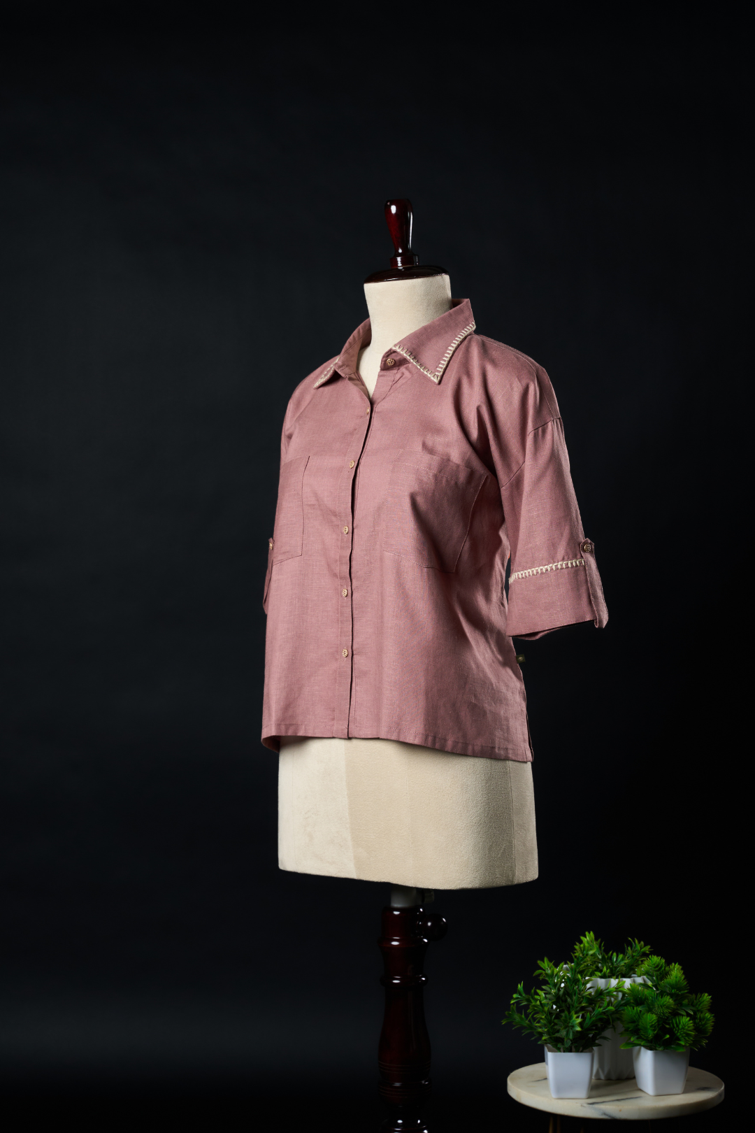 Tensil Linen Dusty Peach Shirt