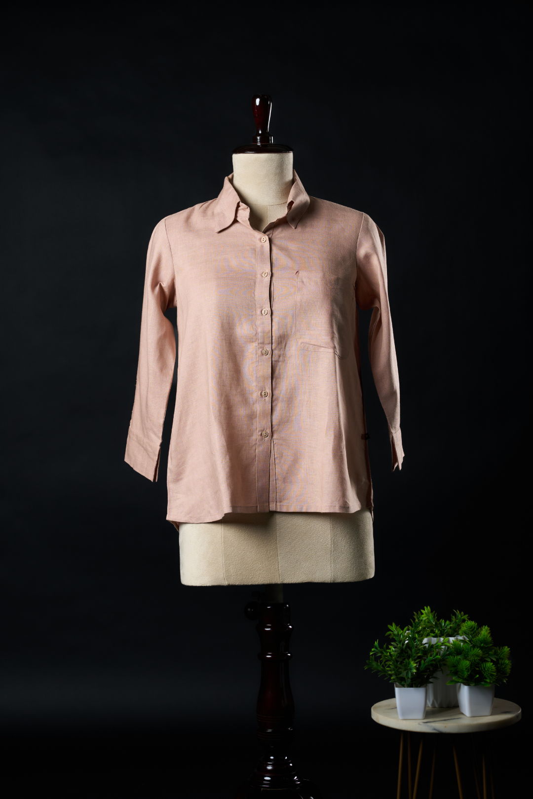 Tensil Linen Dusty Peach Shirt