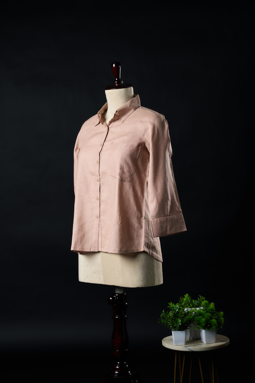 Tensil Linen Dusty Peach Shirt