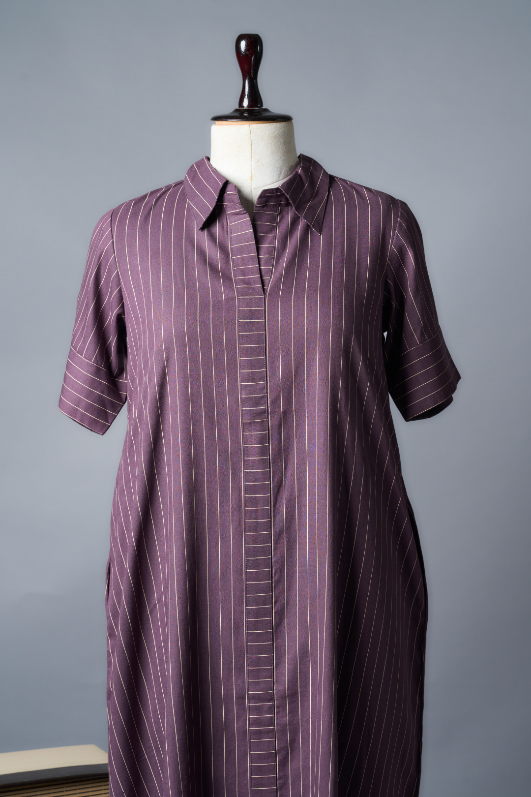 Lyo Silk Linen Wine One Piece